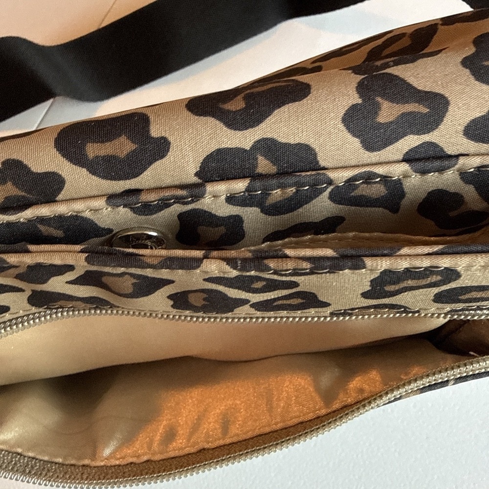 Maxx New York Leopard Print Belt Bag Fanny Pack Brown/Black EUC Multiple Pockets - Picture 8 of 10